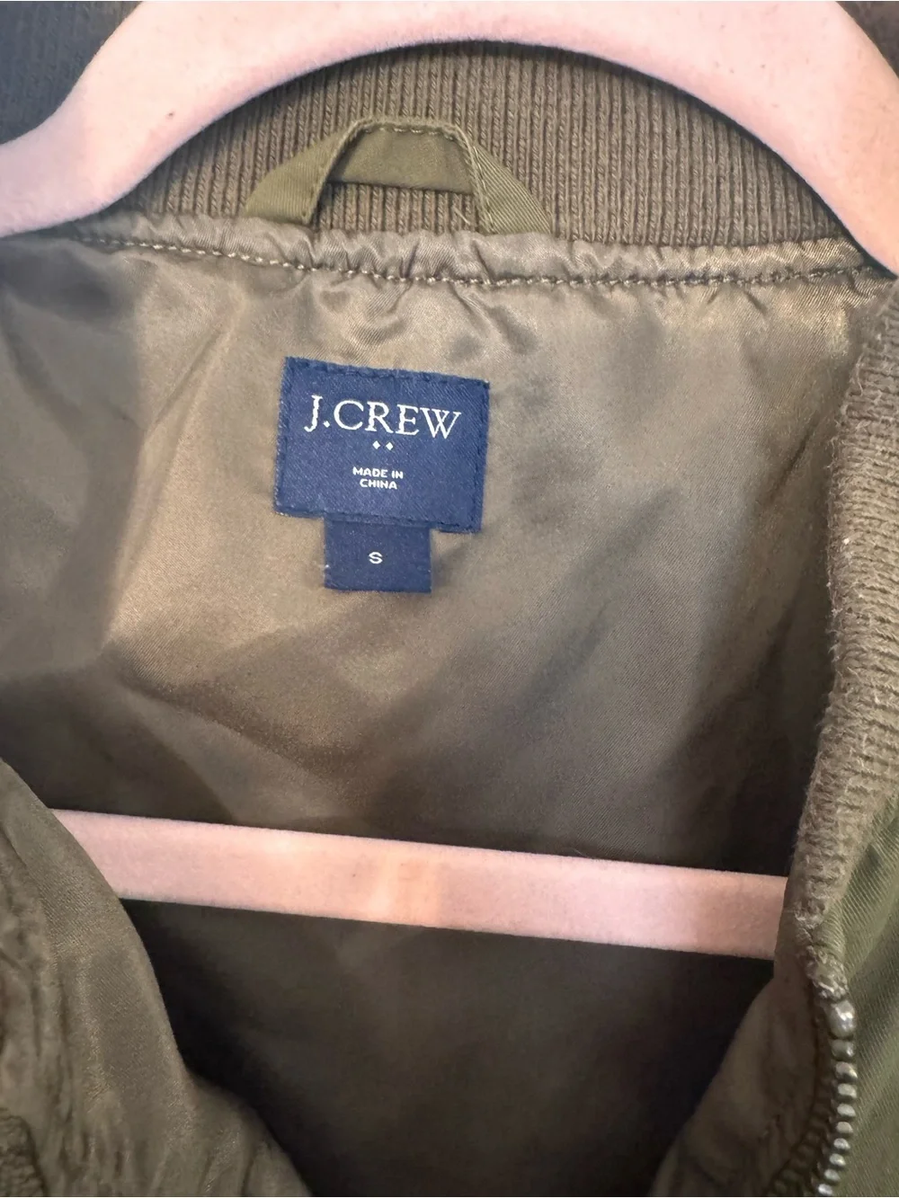 J. Crew Olive Green Bomber Jacket
